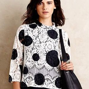 Anthropologie Dotted Lace blouse by HD in Paris